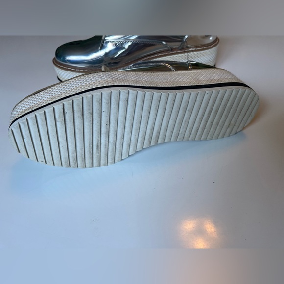 Zara Metallic Platform Derby Shoes - Picture 9 of 13